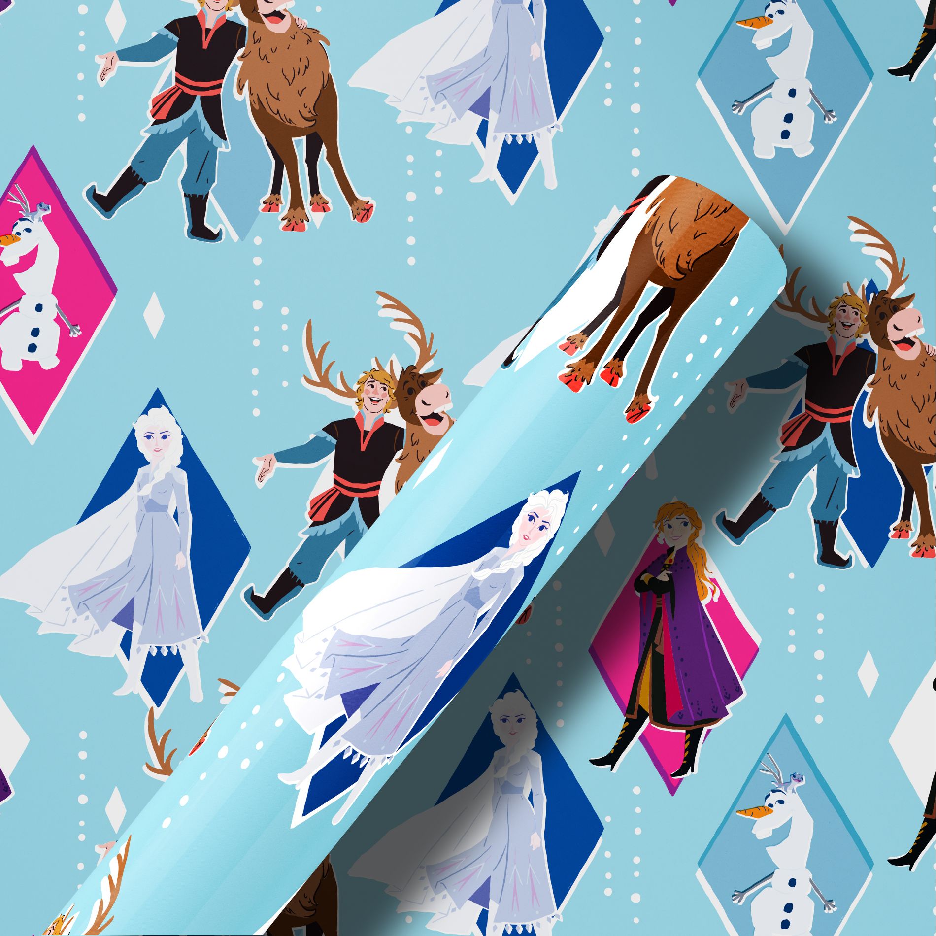 American Greetings 30" 40 sq ft Frozen Gift Wrap