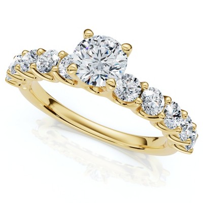 Pompeii3 2Ct Diamond Engagement Ring 14k Gold Lab Created