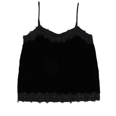 bar III Womens Velvet Tank Top
