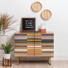 Gigi Rosado Brown Striped Pattern Walnut Credenza - Deny Designs - 3 of 3