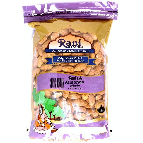 Almonds, Raw Whole With Skin - 28oz (800g) - Rani Brand Authentic ...