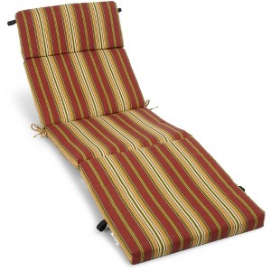 Blazing Needles, 72-inch by 24-inch Patterned Polyester Outdoor Chaise Lounge Cushion - 1 of 1