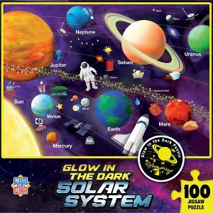 MasterPieces Glow in the Dark - Solar System 100 Piece Jigsaw Puzzle - 1 of 4