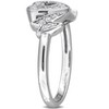 EVERLY JEWELRY | Sterling Silver 3/8 CT TGW Created White Sapphire Open Heart Ring - 2 of 4