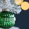 NAYSAYE Party Decoration and Accessories Glass Christmas Ball Ornaments Set of 12 for Holiday Party Decorations, Green, 2.8"*2.8"*3" - 4 of 4