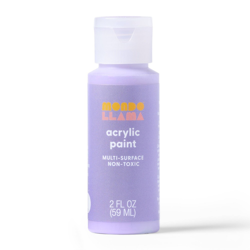 2oz Satin Acrylic Paint Blooming Violet - Mondo Llama™