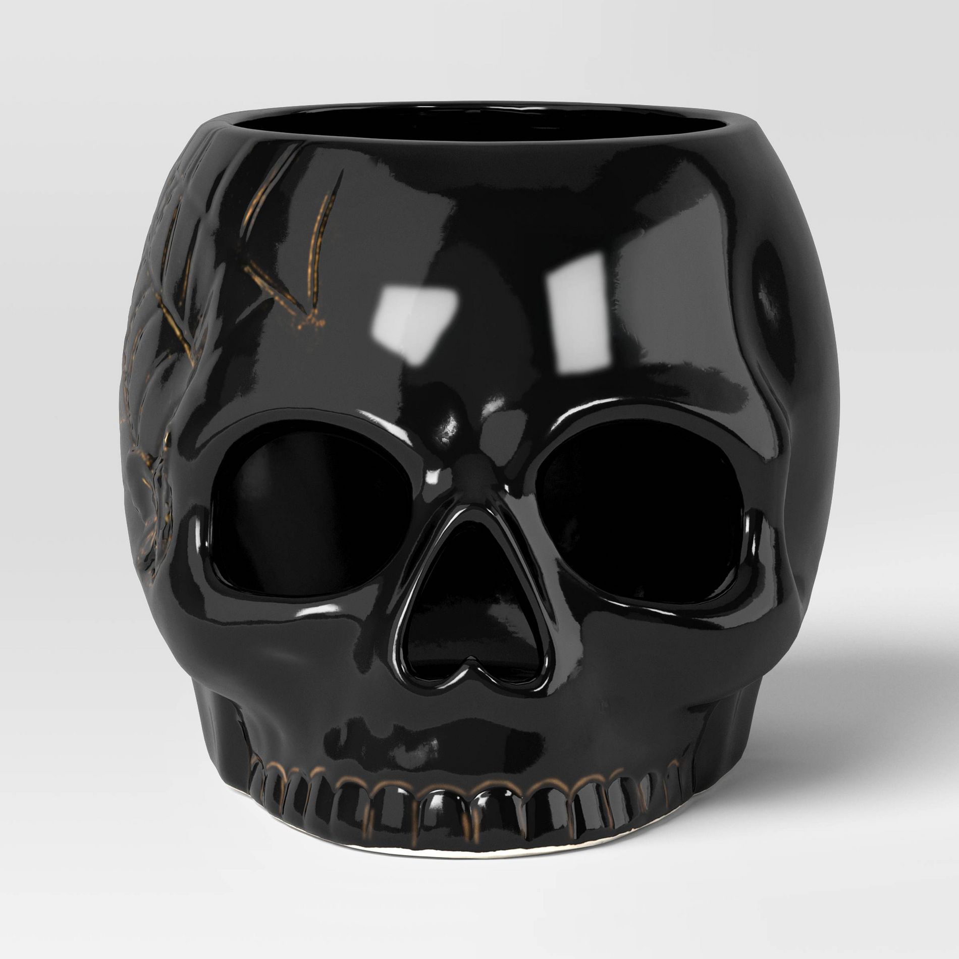 Halloween Skull Pillar Candle Holder - Threshold™