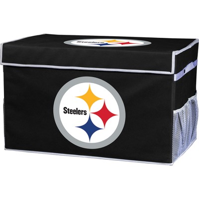 NFL Franklin Sports Pittsburgh Steelers Collapsible Storage Footlocker Bins - Large