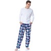 Seven Times Six Disney Adult Lilo & Stitch Christmas Santa Hat Soft Fleece Pajama Pants Blue - 2 of 4