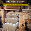 Garvee  Outdoor Kitchen Drawers, Stainless Steel Access BBQ Drawers with Flush Mount Handle - 4 of 4