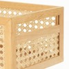 mDesign Natural Cane Kitchen Organizer Storage Bin with Handles - 4 of 4