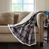 Secure Comfort Plaid Oversized Mink to Berber Heated Throw 60 x 70" - 2 of 4
