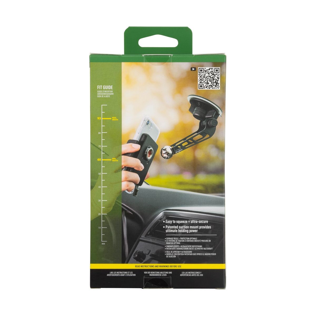 Nite Ize Steelie Squeeze Windshield Kit - Magnetic, Sturdy Phone Holder with Universal Design - Compatible with Apple MagSafe iPhones and Accessories - thumbnail 6