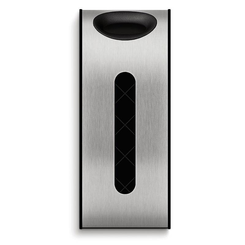 simplehuman Wall Mount Grocery Bag Dispenser, Brushed Stainless Steel, 3 of 4
