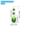 Unique Bargains Hanging Ornament DIY Craft Prisms Teardrop Suncatchers 3.35" x 0.87" 10 Pcs - 2 of 4