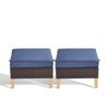 Gymojoy 2PCS Outdoor Patio Ottomans Wicker Ottomans Multipurpose Outdoor Furniture for Patio - 3 of 4