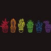 Adult Design By Humans Cactus Lover Succulent Rainbow Pride Garden By Avocato T-Shirt - 2 of 2