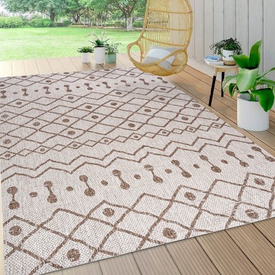 Nokat Modern Bohemian Inspired Indoor/Outdoor Area Rug - JONATHAN Y