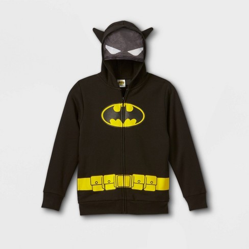 Boys Batman Zip Up Hoodie Black Target