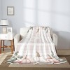 Lomsoe Christmas Pine Tree White Winter Couch Throw Blanket Flannel Soft Blanket for Living Room Bed Sofa Travel Office Camping. - 2 of 4