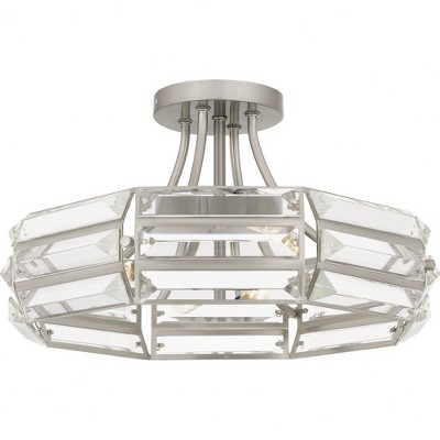 Quoizel Lighting 4 - Light Semi-Flush Mount in  Brushed Nickel