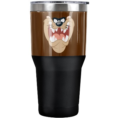 Looney Tunes Taz Face Steel Tumbler 30oz Coffee Travel Mug