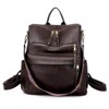 MaseiKar Women Backpack Purse Fashion Leather Designer Ladies Convertible School College Shoulder Bags with Colorful Strap - 2 of 4