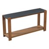 NicBex Narrow Console Table,Stylish Minimalist Entryway Table with 1 Open Bottom Storage Shelf,Modern Couch Table for Living Room,Black+Brown - 2 of 4