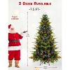 Pre-lit Artificial Christmas Tree with LED Lights, PVC Branch Tips, Hinged Branches, Sturdy Metal Base - 4 of 4