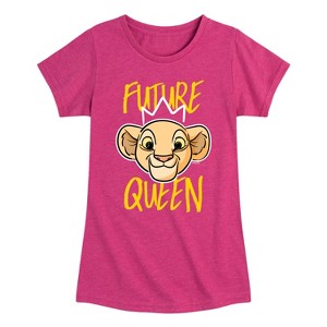 Girls' - The Lion King - Nala Future Queen Fitted Short Sleeve Graphic T-Shirt - 1 of 4