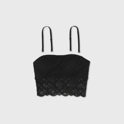 black longline bralette