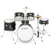 Ashthorpe 5-Piece Complete Junior Drum Set with Brass Cymbals - Advanced Beginner Drum Kit - 2 of 4