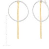 Silpada 'Catching Lights' Sterling Silver with 14K Yellow Gold Plating Drop Earrings - 4 of 4