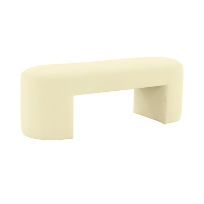 TOV Furniture Elena Velvet Upholstered Bench