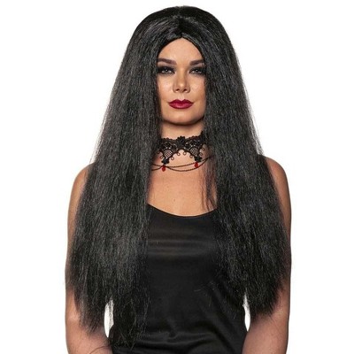 Underwraps Witch One Size Adult Costume Wig | Black