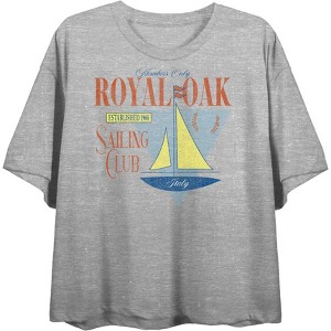 Royal Oak Sailing Club Vintage-Inspired Adult Crew Neck Short Sleeve Tee - 1 of 3