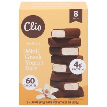 Clio Snacks Vanilla Greek Yogurt Mini-Bars - 6.2oz/8ct