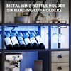 Bar Cabinet with Wine Rack, Wine Rack with Glass Bracket and LED Light, Sideboard, Family Bar, Controlled by Mobile Phone App, Which Can Play Music - 4 of 4