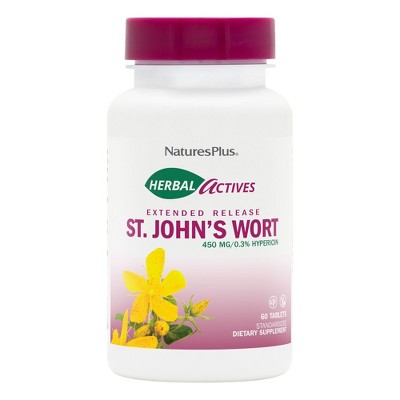 St John's Wort Extract 450mg Time Release by Nature's Plus  -  60 Sustained Release Tablet