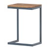 Syemin End Tables Metal Side Table Waterproof Small Coffee Table Outdoor Sofa Side Table Anti Rust Small Patio Table, Brown, 18.25"*12.75"*25.5" - 2 of 4