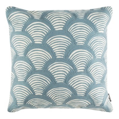 Milla Pillow - Beige/Blue - 20" x 20" - Safavieh