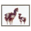 Kate & Laurel All Things Decor 18"x24" Sylvie Alpaca Floofs Framed Canvas by Faryn Hughes Gray - 2 of 4