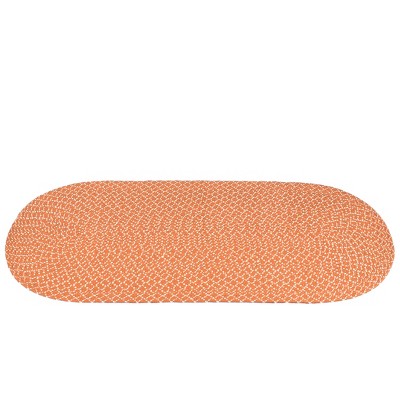 Collections Etc Sunsplash Braided Two-Tone Accent Rug