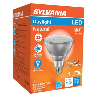 Sylvania Natural PAR38 E26 (Medium) LED Floodlight Bulb Daylight 90 Watt Equivalence 1 pk