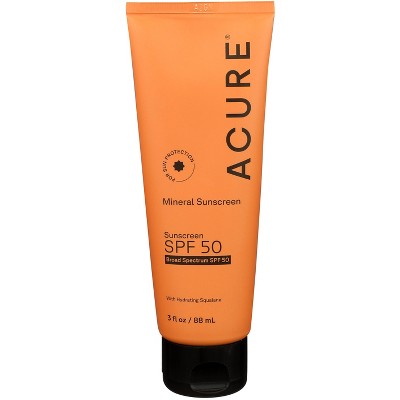 Acure - Mineral Sunscreen SPF 50 - 1 each - 3 fl oz