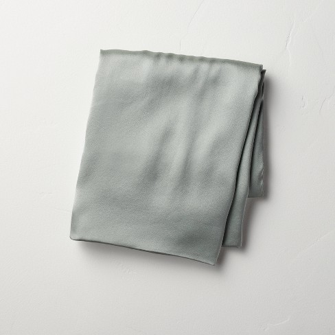 Standard Solid Silk Pillowcase Sage Green - Casaluna™ : Target
