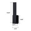 LLHZSY 15 1/2" L-Shaped Modern Minimalist LED Wall Light Sconce Fixture-3000K - 3 of 4