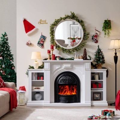 Farmhouse Fireplace TV Stand