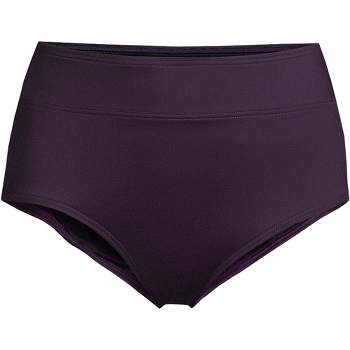 Lands' End Girl Size 8S Violet Purple Bikini Bottoms Swim