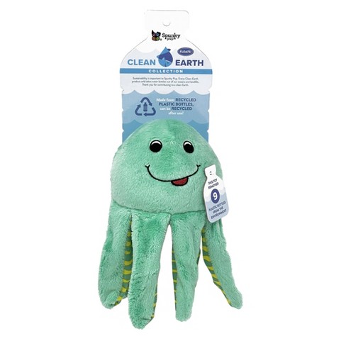 Spunky Pup Clean Earth Octopus Dog Toy - L : Target